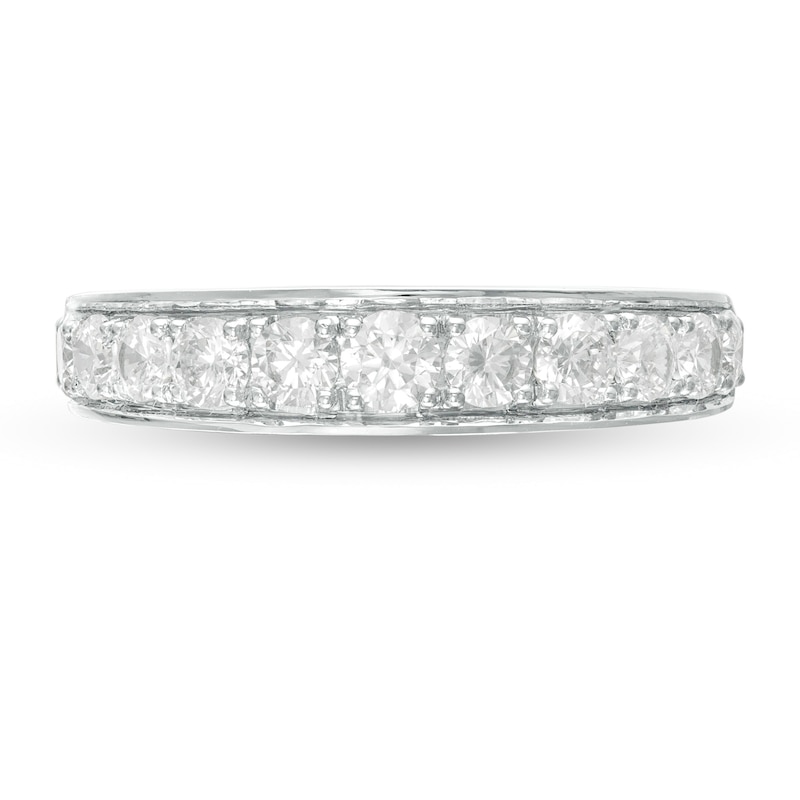 Main Image 4 of 0.85 CT. T.W. Diamond Anniversary Band in 10K White Gold