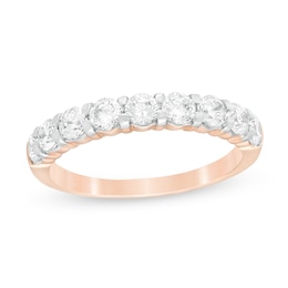 0.85 CT. T.W. Diamond Anniversary Band in 10K Rose Gold