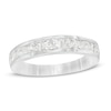 Thumbnail Image 0 of 0.85 CT. T.W. Baguette and Round Diamond Alternating Anniversary Band in 10K White Gold