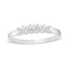 Thumbnail Image 1 of 0.37 CT. T.W. Princess-Cut Diamond Five Stone Anniversary Band in 10K White Gold