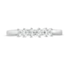 Thumbnail Image 4 of 0.37 CT. T.W. Princess-Cut Diamond Five Stone Anniversary Band in 10K White Gold