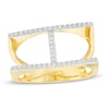 0.18 CT. T.W. Diamond Split Shank Stack Ring in 10K Gold