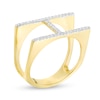 0.18 CT. T.W. Diamond Split Shank Stack Ring in 10K Gold