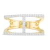 0.18 CT. T.W. Diamond Split Shank Stack Ring in 10K Gold