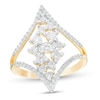 Thumbnail Image 0 of 0.69 CT. T.W. Diamond Open Shank Kite Ring in 10K Gold