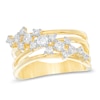 0.58 CT. T.W. Diamond Scatter Overlay Orbit Ring in 10K Gold