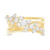 0.58 CT. T.W. Diamond Scatter Overlay Orbit Ring in 10K Gold