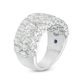 Vera Wang Love Collection 2.95 CT. T.W. Certified Diamond Multi-Row Band in 14K White Gold (I/SI2)