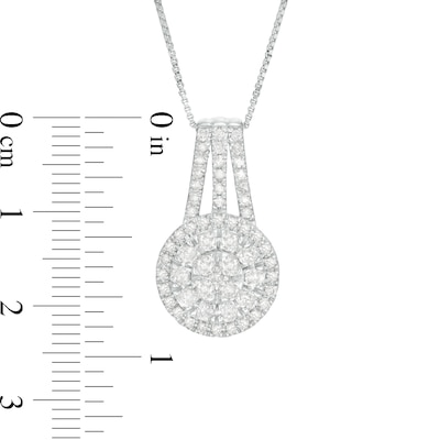 0.95 CT. T.W. Multi-Diamond Pendant in 10K Gold