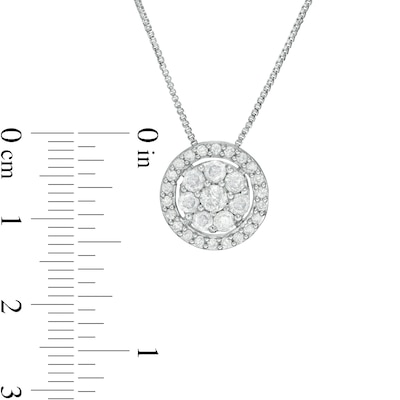 0.69 CT. T.W. Composite Diamond Frame Pendant in 10K Gold