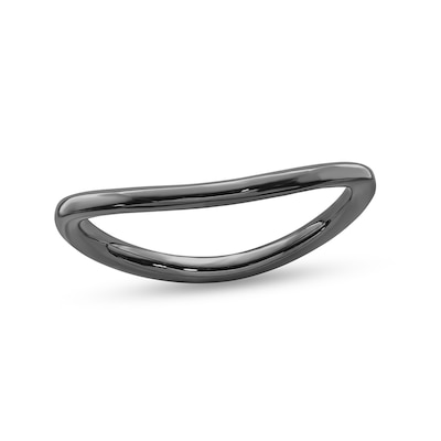 Stackable Expressions™ 1.5mm Wave Band in Sterling Silver with Black Ruthenium