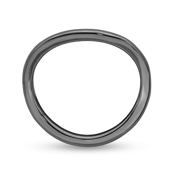 Stackable Expressions™ 1.5mm Wave Band in Sterling Silver with Black Ruthenium