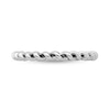 Stackable Expressions™ 2.5mm Twist Antique-Finished Ring in Sterling Silver