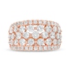 2.95 CT. T.W. Diamond Multi-Row Ring in 10K Rose Gold