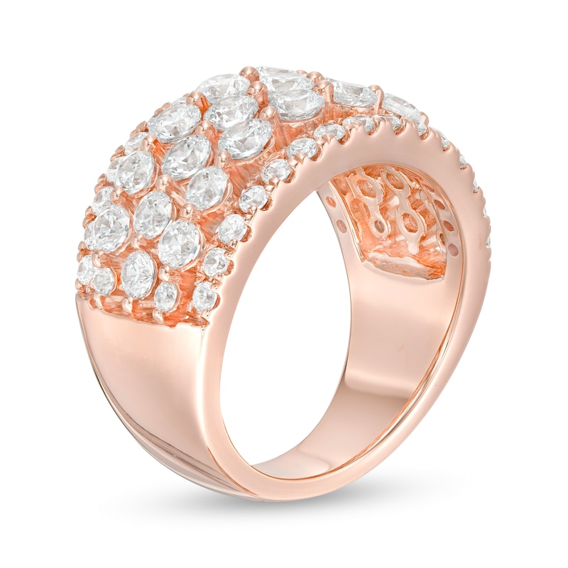 2.95 CT. T.W. Diamond Multi-Row Ring in 10K Rose Gold|Peoples Jewellers