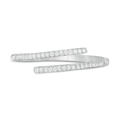 0.085 CT. T.W. Diamond Wrap Ring in Sterling Silver