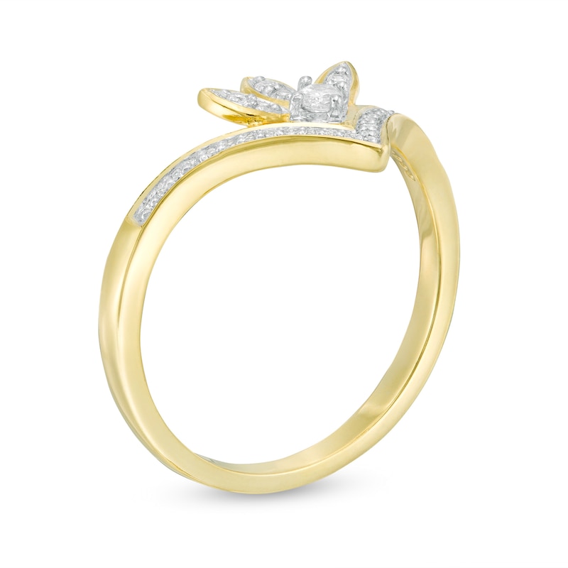 0.147 CT. T.W. Diamond Chevron Marquise Ring in 10K Gold|Peoples Jewellers