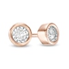 0.10 CT. T.W. Diamond Solitaire Stud Earrings in 10K Rose Gold