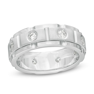 Men's 0.50 CT. T.W. Diamond Band in 10K White Gold