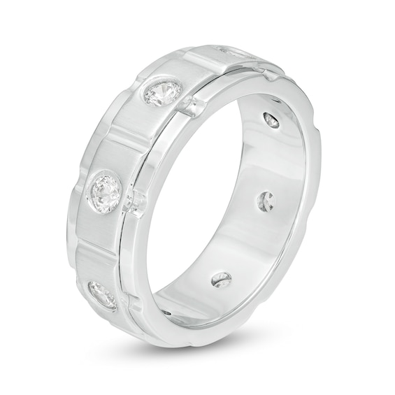 Men's 0.50 CT. T.W. Diamond Band in 10K White Gold