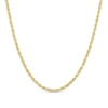 Gauge Glitter Rope Chain Necklace in Hollow 14K Gold