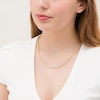 Gauge Glitter Rope Chain Necklace in Hollow 14K Gold