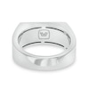 Thumbnail Image 2 of Vera Wang Men 0.145 CT. T.W. Black Diamond Bar Ring in Sterling Silver