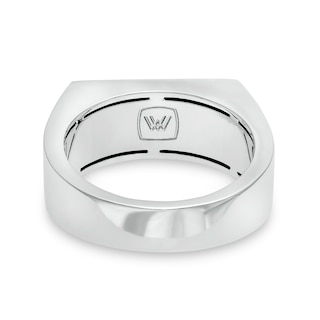 Vera Wang Men 0.145 CT. T.W. Black Diamond Bar Ring in Sterling Silver