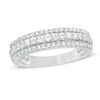 0.45 CT. T.W. Diamond Triple-Row Band in 10K White Gold