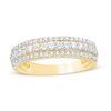 Thumbnail Image 0 of 0.45 CT. T.W. Diamond Multi-Row Band in 10K Gold