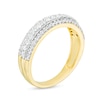 Thumbnail Image 2 of 0.45 CT. T.W. Diamond Multi-Row Band in 10K Gold