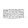 0.96 CT. T.W. Diamond Multi-Row Band in 10K Gold