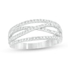 Thumbnail Image 0 of 0.45 CT. T.W. Diamond Multi-Row Crossover Band in 10K White Gold