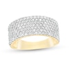 Thumbnail Image 0 of 0.96 CT. T.W. Diamond Multi-Row Band in 10K Gold