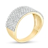 Thumbnail Image 2 of 0.96 CT. T.W. Diamond Multi-Row Band in 10K Gold