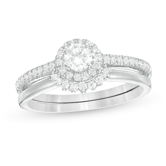 0.45 CT. T.W. Diamond Frame Bridal Set in 10K Gold