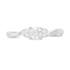 Thumbnail Image 0 of 0.29 CT. T.W. Diamond Bypass Tri-Sides Engagement Ring in 10K White Gold