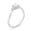 Thumbnail Image 2 of 0.29 CT. T.W. Diamond Bypass Tri-Sides Engagement Ring in 10K White Gold