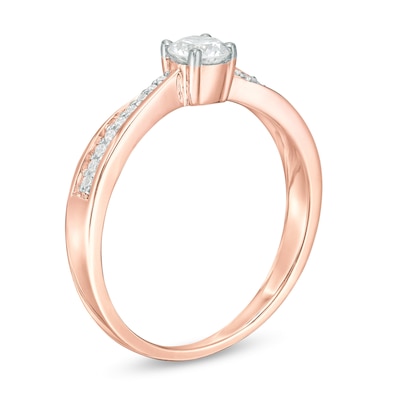 0.29 CT. T.W. Diamond Engagement Ring in 10K Rose Gold