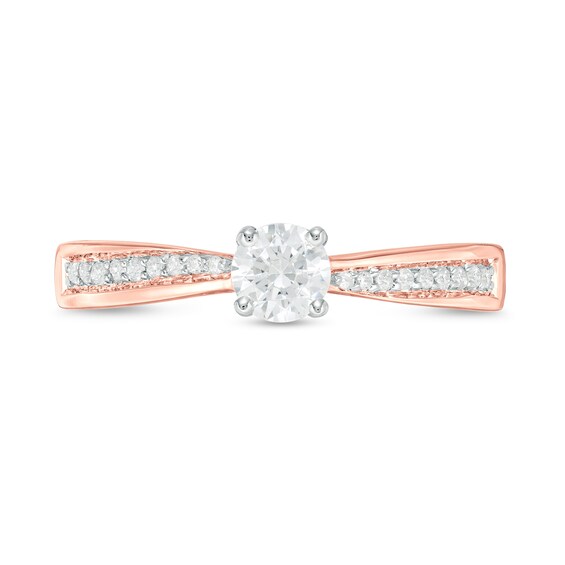 0.29 CT. T.W. Diamond Engagement Ring in 10K Rose Gold