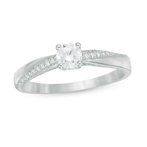 0.29 CT. T.W. Diamond Engagement Ring in 10K White Gold