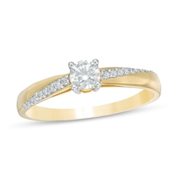 0.29 CT. T.W. Diamond Engagement Ring in 10K Gold