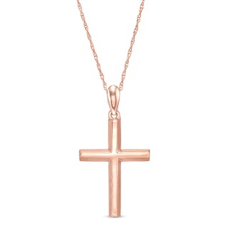 Cross Pendant in 10K Rose Gold