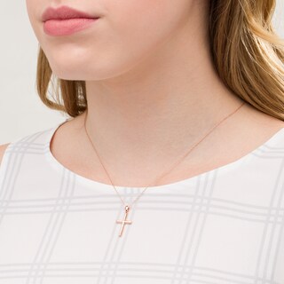 Cross Pendant in 10K Rose Gold