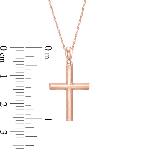 Cross Pendant in 10K Rose Gold