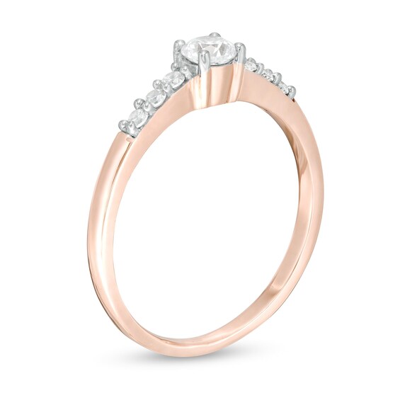 0.29 CT. T.W. Diamond Engagement Ring in 10K Rose Gold