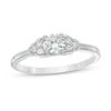 Thumbnail Image 0 of 0.37 CT. T.W. Diamond Tri-Sides Engagement Ring in 10K White Gold