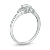 Thumbnail Image 2 of 0.37 CT. T.W. Diamond Tri-Sides Engagement Ring in 10K White Gold