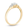 Thumbnail Image 3 of 0.37 CT. T.W. Diamond Tri-Sides Engagement Ring in 10K Gold