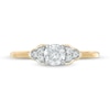 Thumbnail Image 4 of 0.37 CT. T.W. Diamond Tri-Sides Engagement Ring in 10K Gold